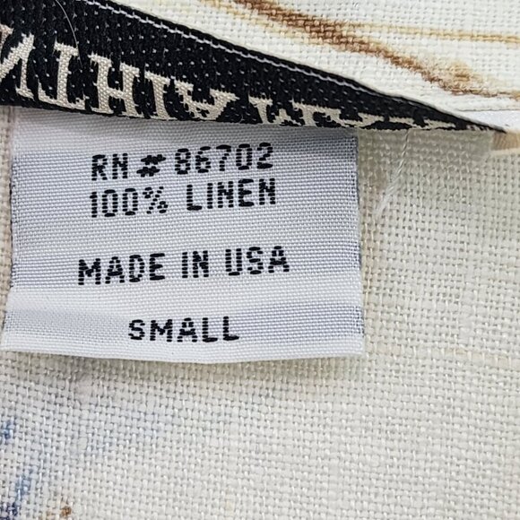 Cynthia Max Women's 100% Linen Floral Button Front Shirt Cottagecore - S - Picture 7 of 9